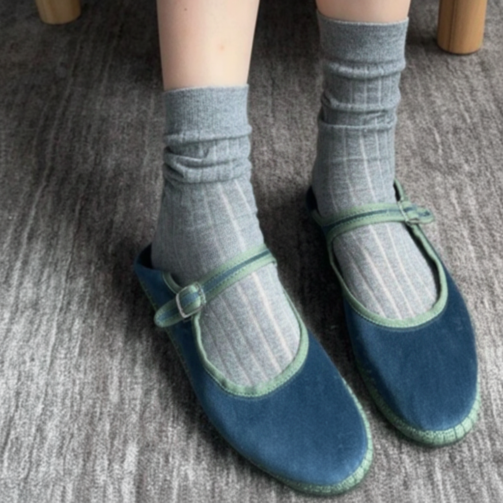 Mary Jane Ballerinas mit Schnallenriemen