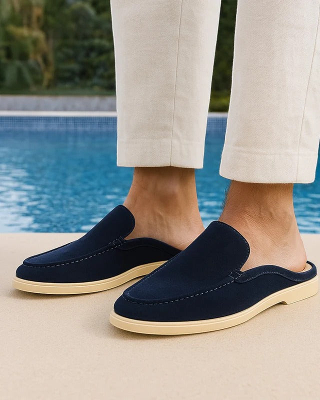 PLUXSTYLE::numise::mens-moc-toe-backless-loafers::lifestyle-keep-2