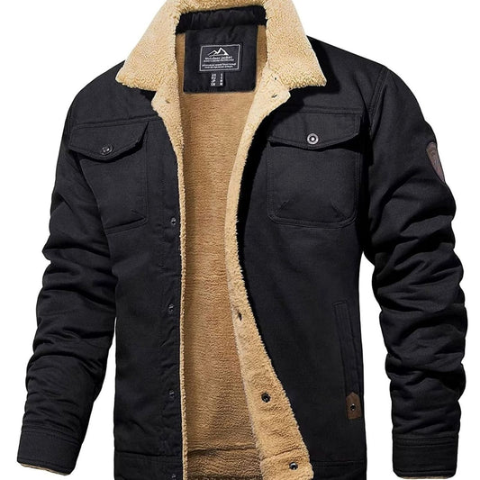 Winterjacke mit Knopfleiste vorne