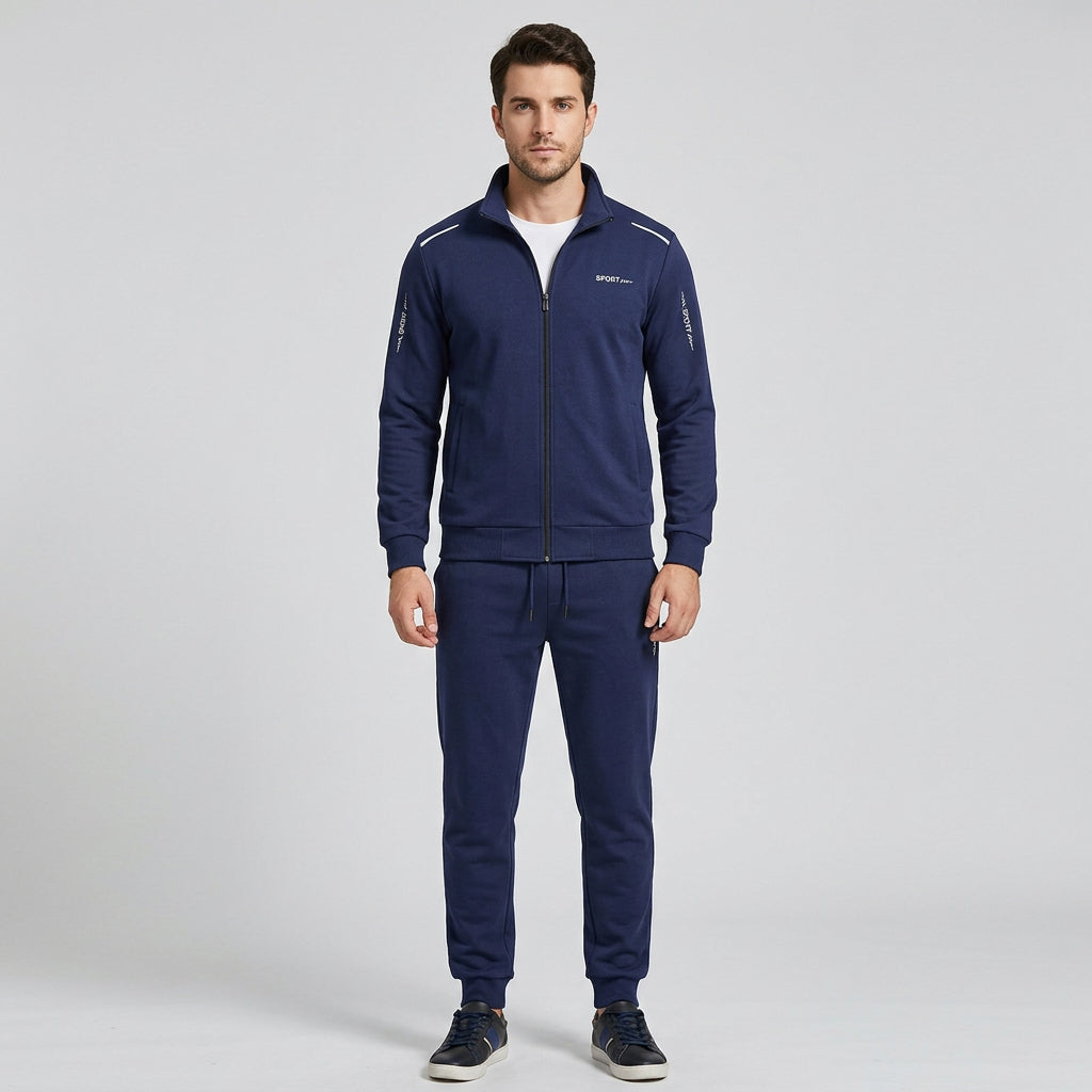 Zip-Up Outerwear Jogger Set