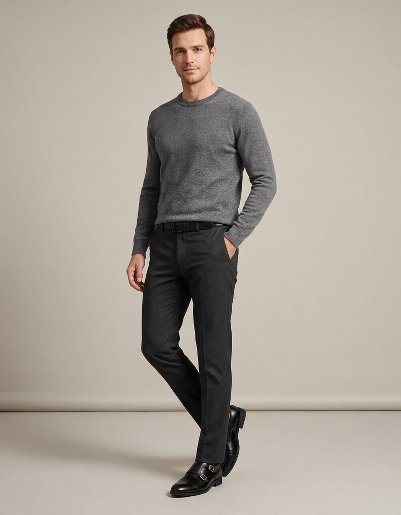 PLUXSTYLE::numise::mens-double-buckle-dress-shoes::zoom-out