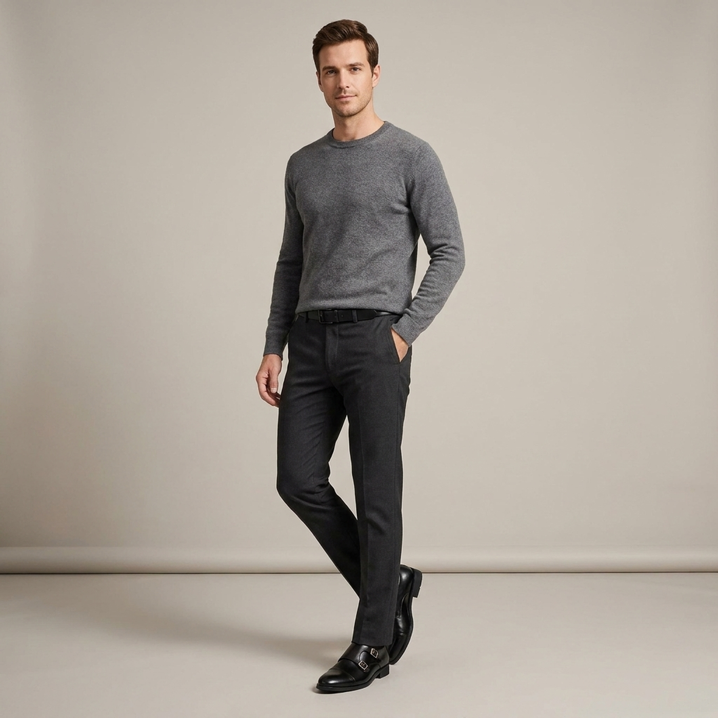 PLUXSTYLE::numise::mens-double-buckle-dress-shoes::zoom-out