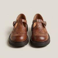 PLUXSTYLE::numise::supportive-mary-jane-shoes::pack-brown
