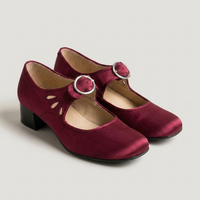 PLUXSTYLE::numise::amelia-buckle-strap-mary-jane-shoes::pack-red