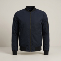 PLUXSTYLE::numise::mens-classic-bomber-jacket::pack-navy-blue