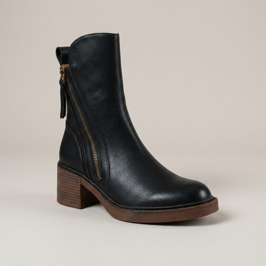 PLUXSTYLE::numise::refined-everyday-ankle-boots::closeup-hero
