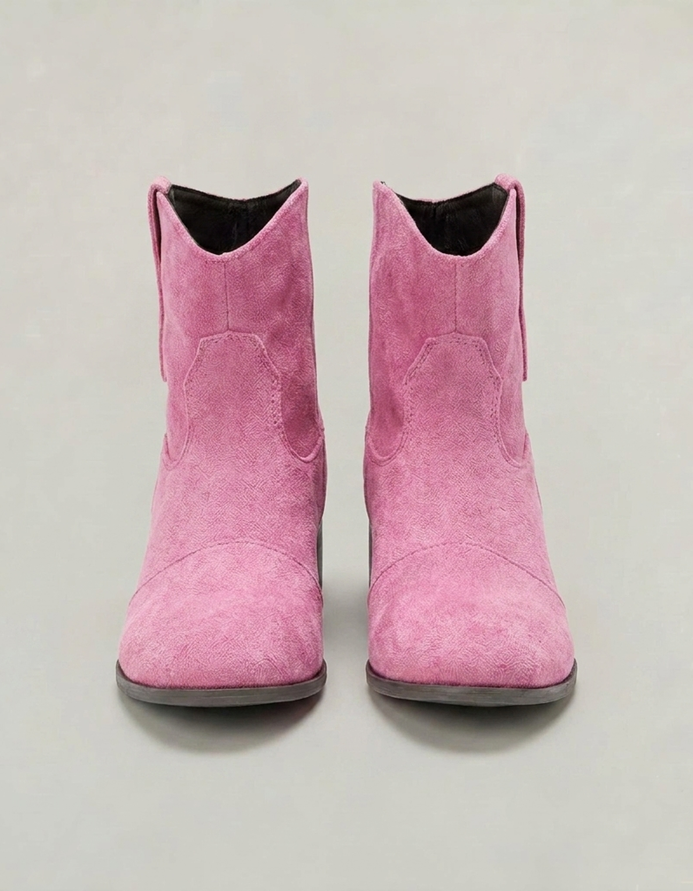 PLUXSTYLE::numise::womens-western-ankle-boots::pack-pink