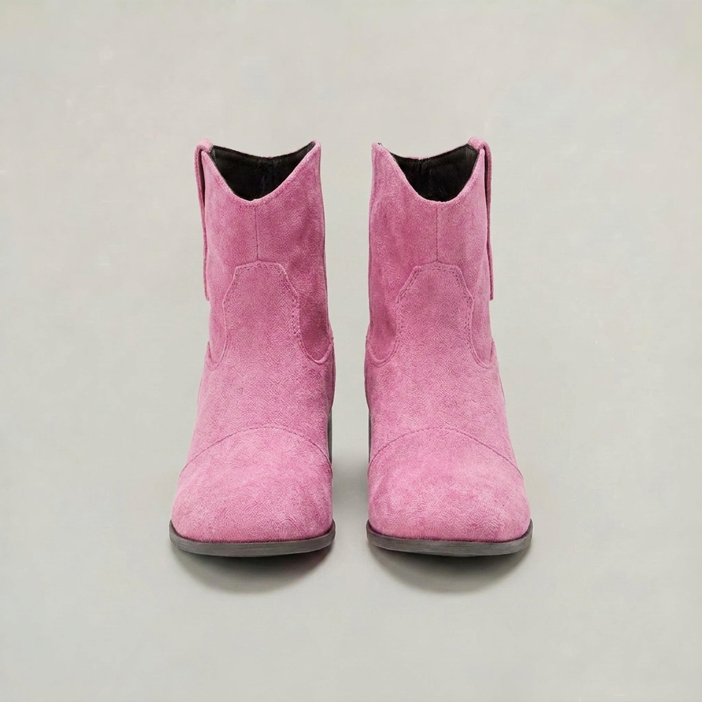 PLUXSTYLE::numise::womens-western-ankle-boots::pack-pink