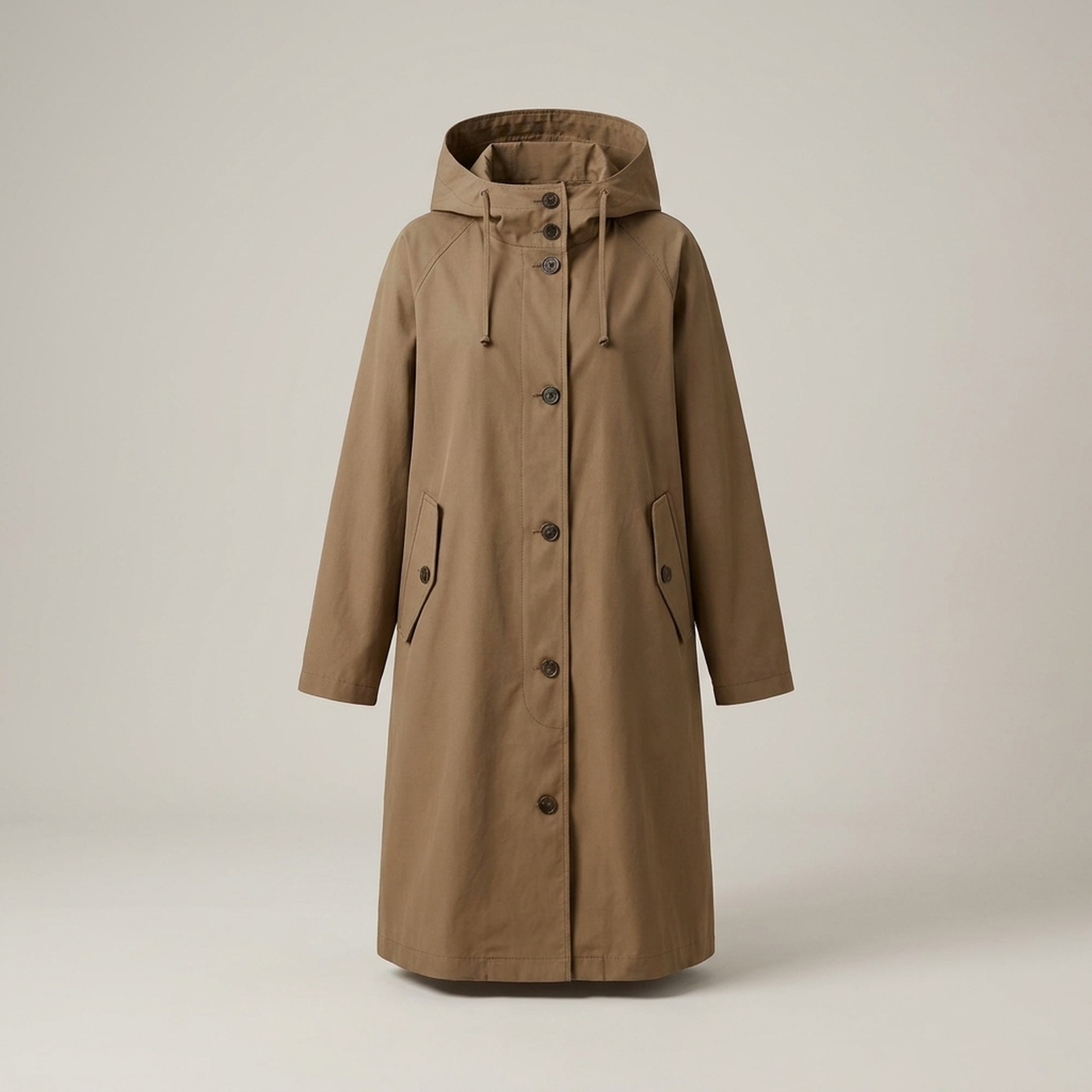 PLUXSTYLE::numise::amelia-long-hooded-parka::pack-brown