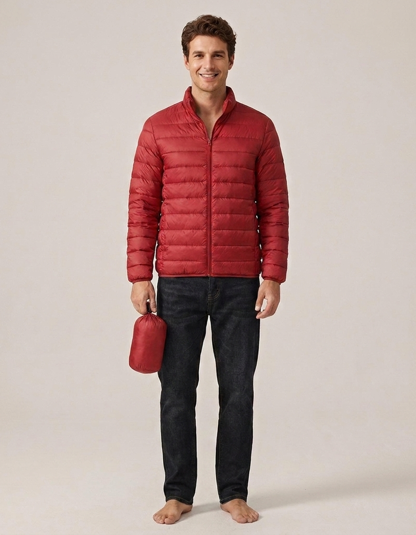 PLUXSTYLE::numise::mens-packable-puffer-parka::front