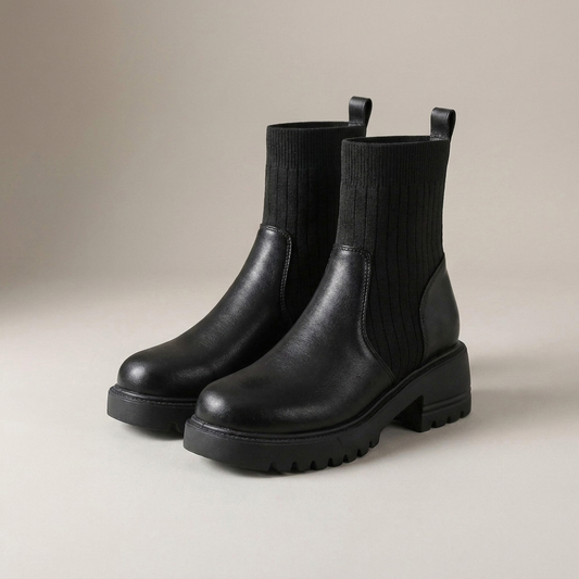 PLUXSTYLE::numise::addison-everyday-platform-boots::closeup-detail