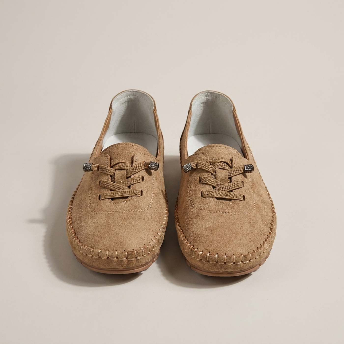 PLUXSTYLE::numise::womens-flexible-walking-loafers::pack-brown