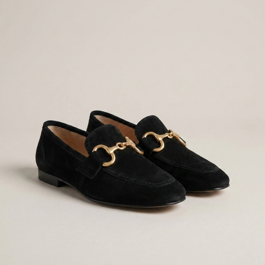 PLUXSTYLE::numise::camila-horsebit-loafers::closeup-detail