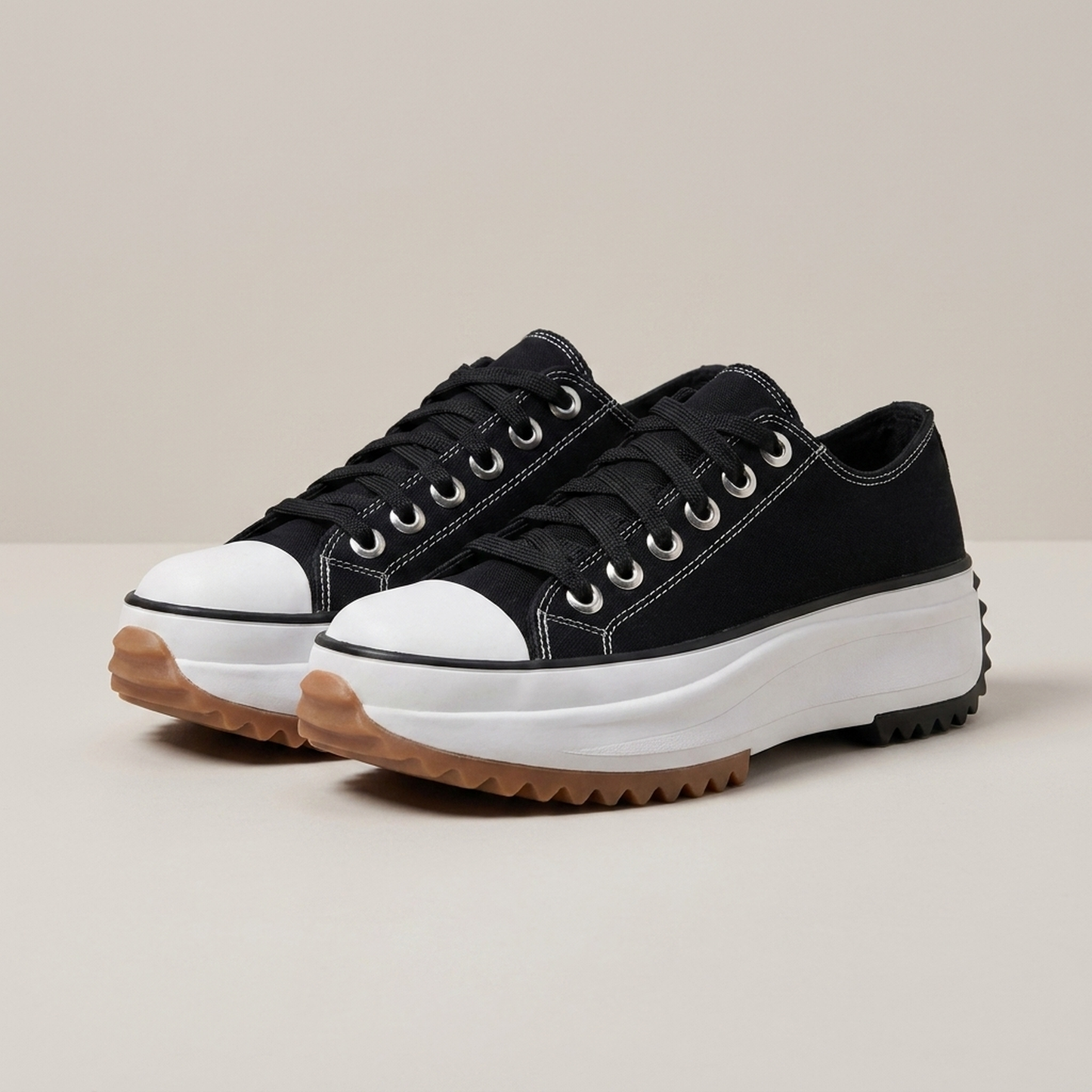 PLUXSTYLE::numise::bella-casual-platform-sneakers::pack-black