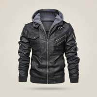PLUXSTYLE::numise::mens-detachable-hood-parka::pack-black