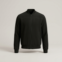 PLUXSTYLE::numise::modern-bomber-collar-parka::pack-black