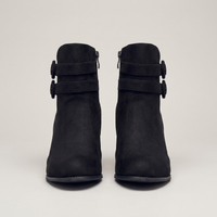 PLUXSTYLE::numise::womens-buckle-detail-cowboy-boots::pack-black