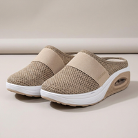 PLUXSTYLE::numise::air-cushion-slip-on-footwear::pack-khaki
