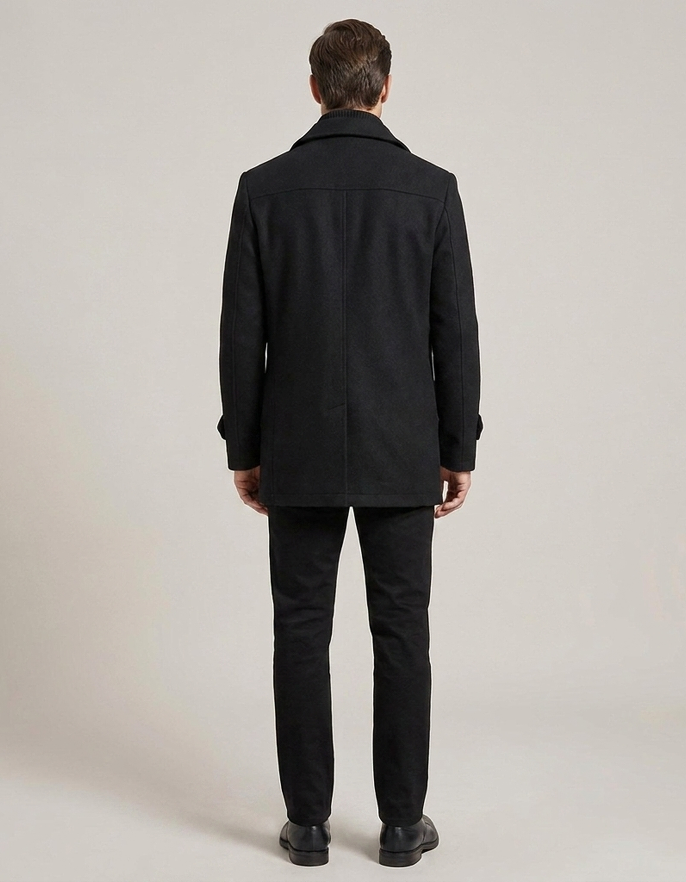 PLUXSTYLE::numise::mens-stand-collar-business-parka::back