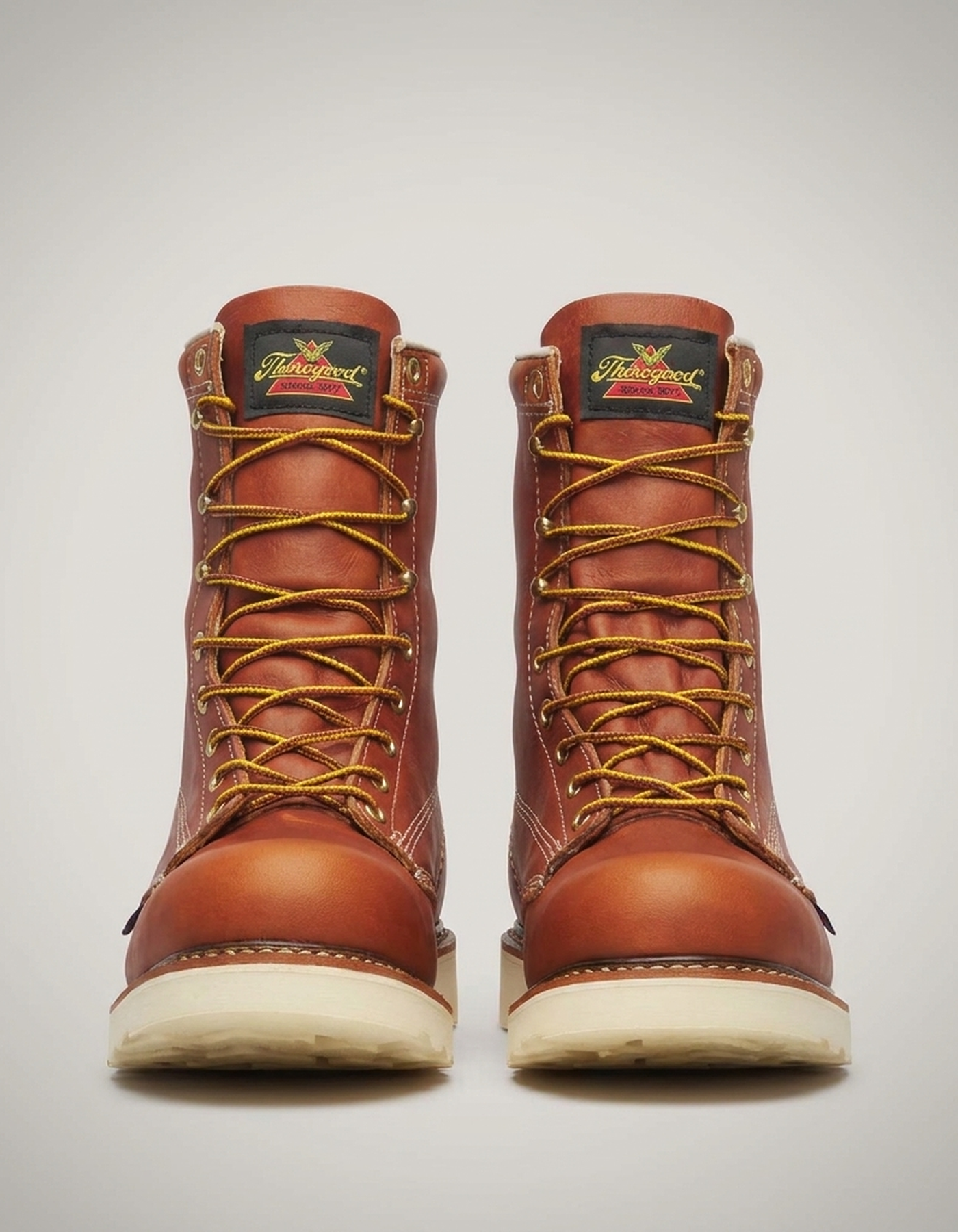 PLUXSTYLE::numise::tobacco-plain-toe-wedge-boots::pack-tobacco-brown