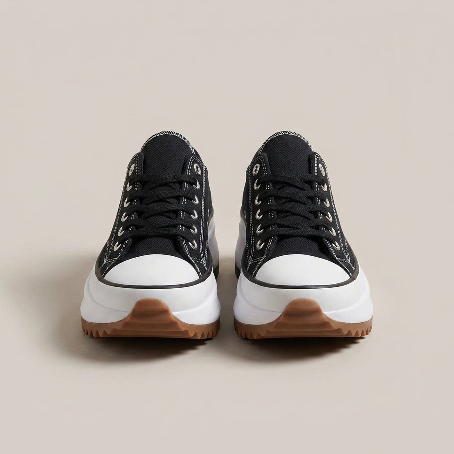 PLUXSTYLE::numise::comfort-slip-on-platform-sneakers::pack-black