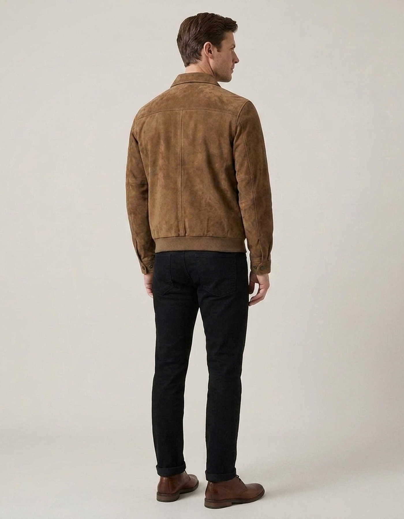 PLUXSTYLE::numise::mens-slim-fit-bomber-parka::back