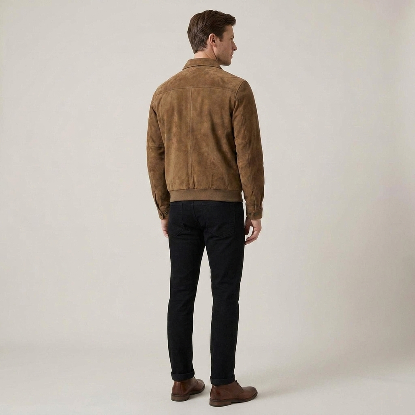 PLUXSTYLE::numise::mens-slim-fit-bomber-parka::back