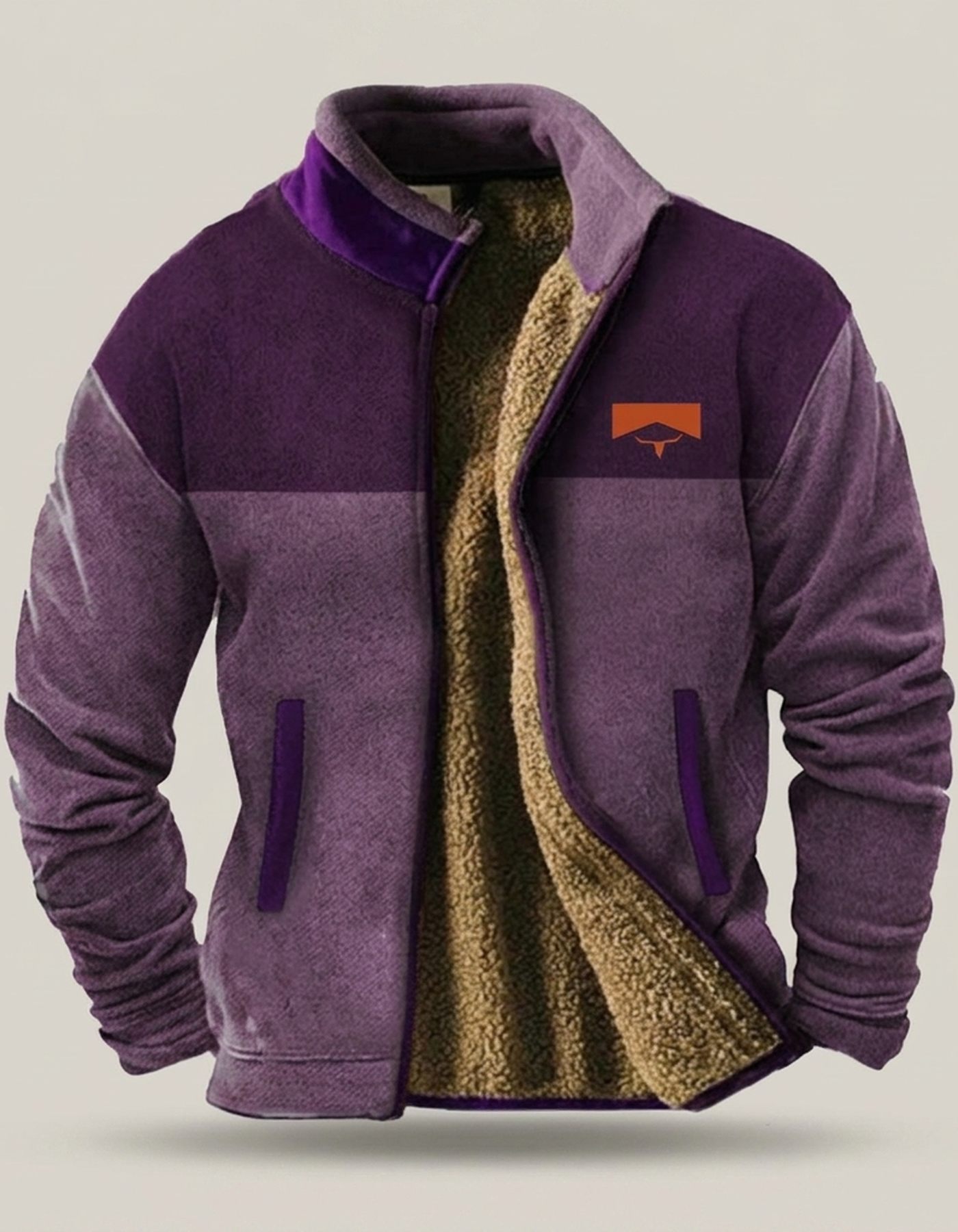 PLUXSTYLE::numise::mens-casual-zip-jacket::pack-purple