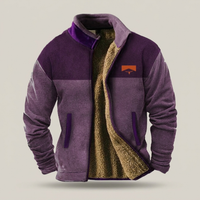PLUXSTYLE::numise::mens-casual-zip-jacket::pack-purple