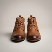 PLUXSTYLE::numise::mens-relaxed-chelsea-footwear::pack-brown