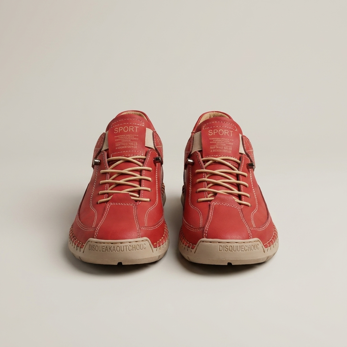 PLUXSTYLE::numise::womens-elastic-panel-trainers::pack-red
