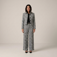 PLUXSTYLE::numise::blazer-wide-leg-pants-set::front