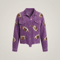 PLUXSTYLE::numise::game-day-sequin-parka::pack-purple