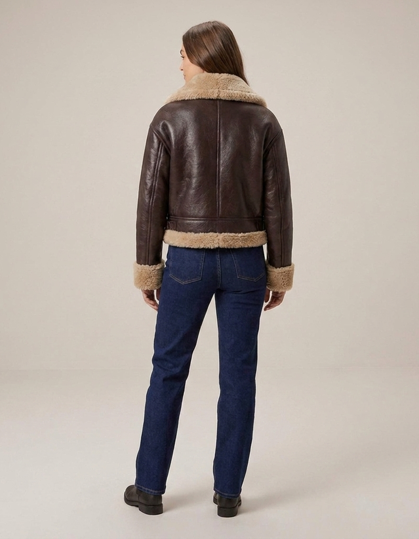 PLUXSTYLE::numise::cropped-aviator-parka::back