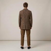 PLUXSTYLE::numise::mens-tailored-check-parka::back