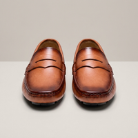 PLUXSTYLE::numise::mens-round-toe-penny-loafers::pack-brown