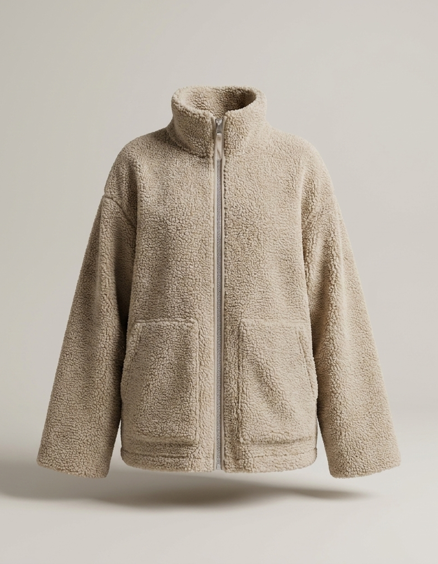 PLUXSTYLE::numise::womens-relaxed-zip-up-parka::pack-white