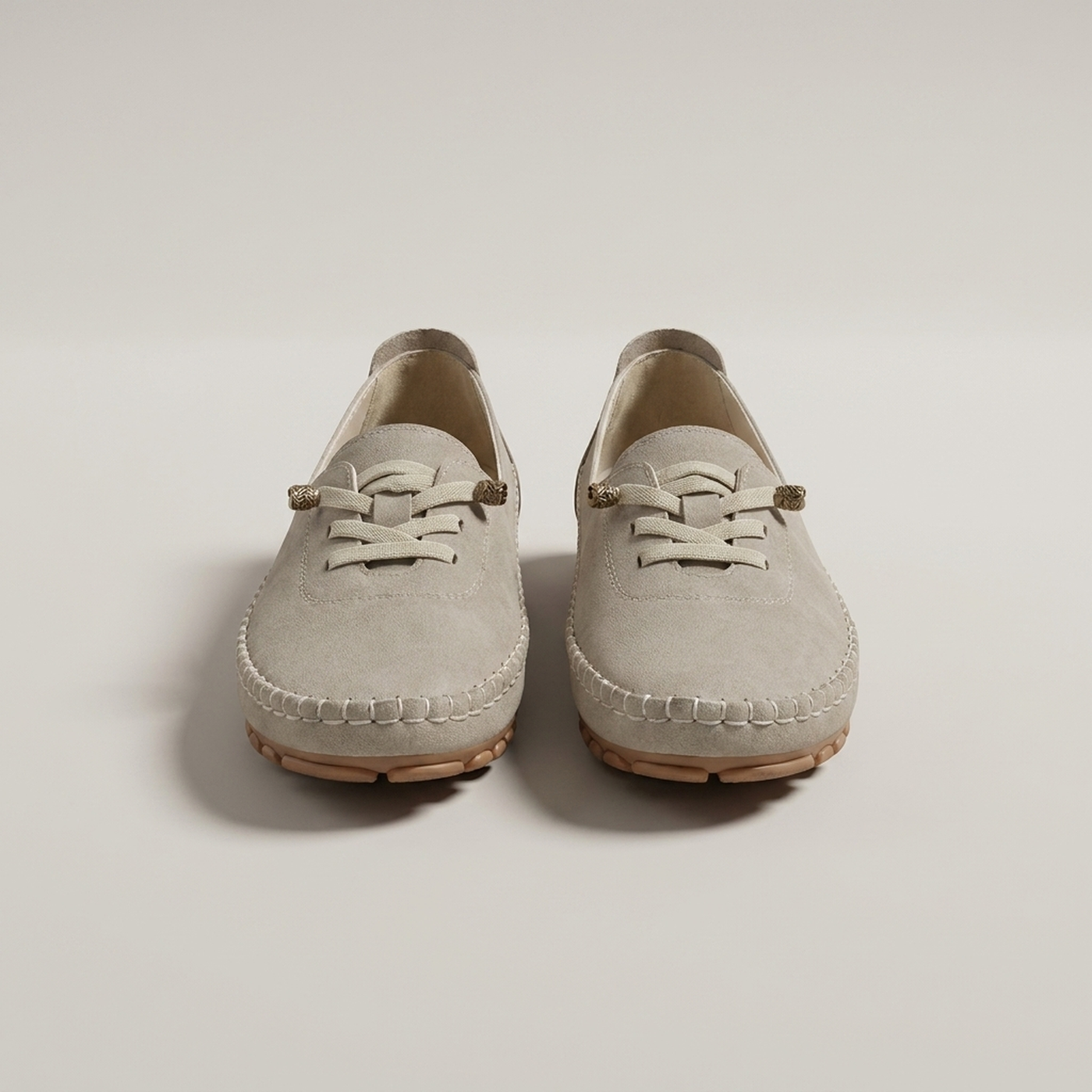 PLUXSTYLE::numise::womens-flexible-walking-loafers::pack-beige