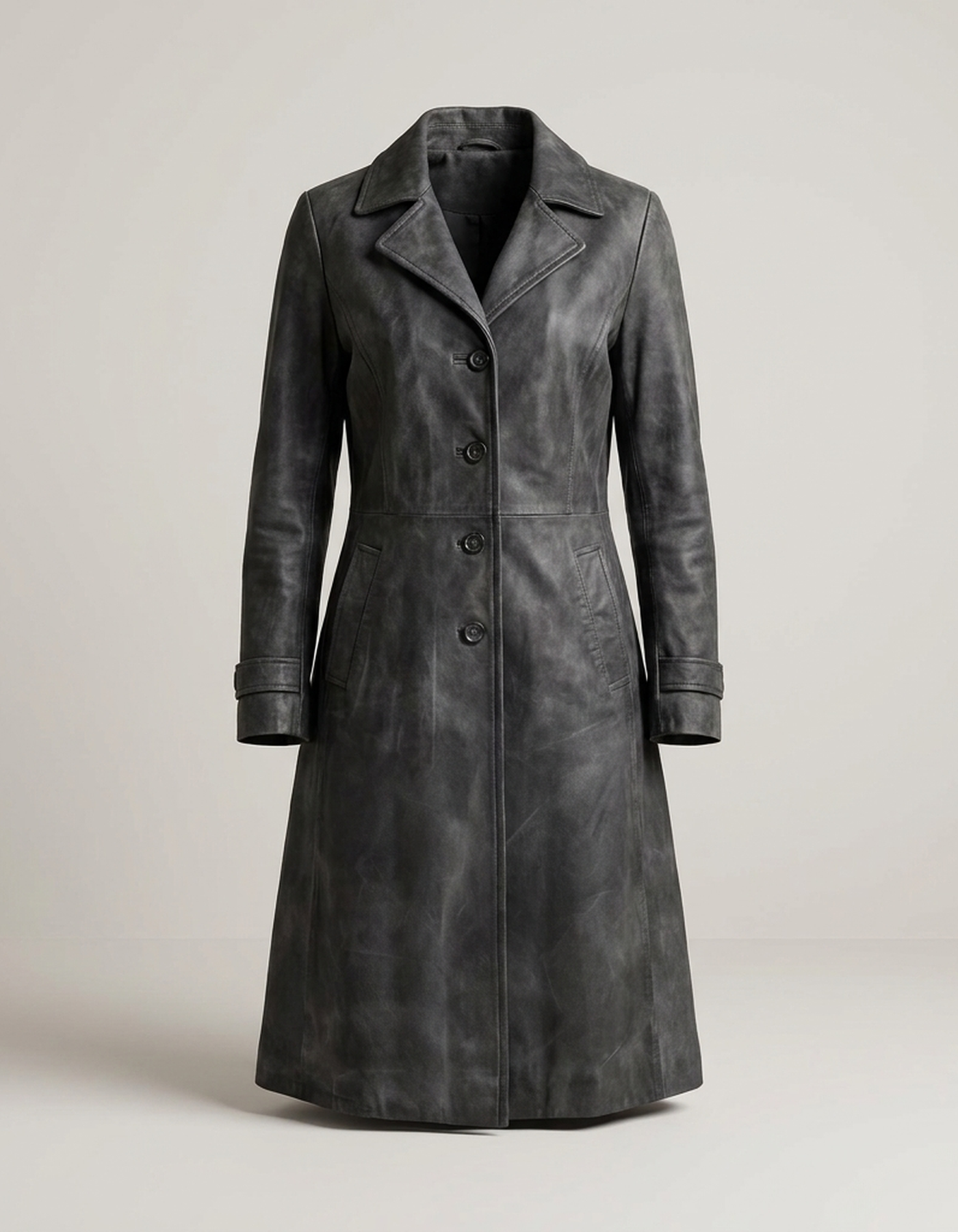 PLUXSTYLE::numise::teresa-vintage-trench-parka::pack-dark-gray