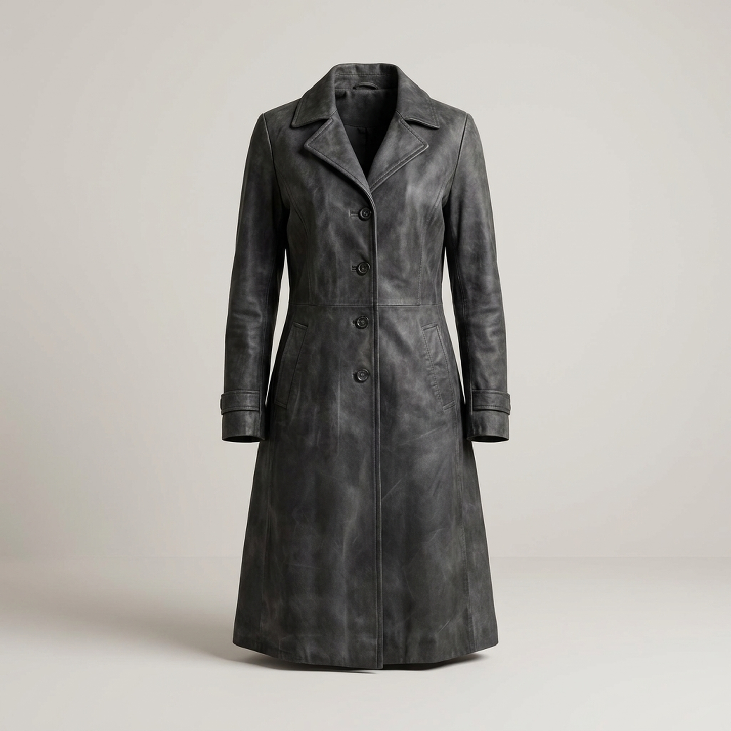 PLUXSTYLE::numise::teresa-vintage-trench-parka::pack-dark-gray