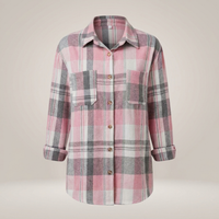 PLUXSTYLE::numise::mia-oversized-plaid-cardigan-top::pack-pink
