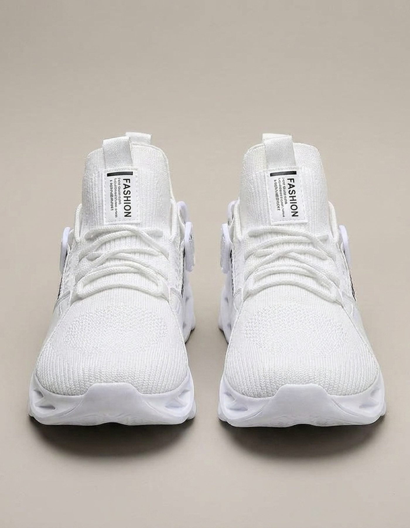 PLUXSTYLE::numise::mens-blade-sole-chunky-sneakers::pack-white