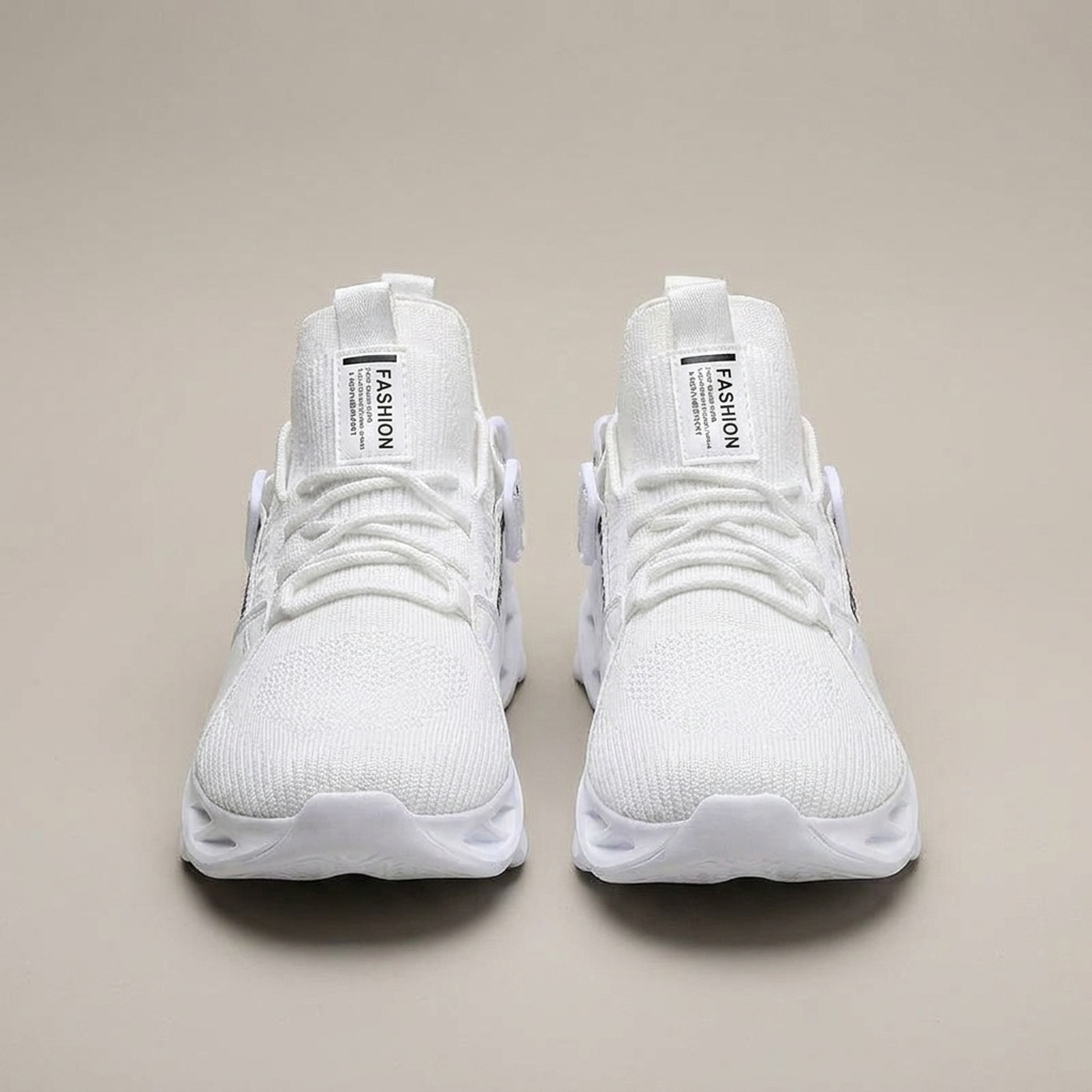 PLUXSTYLE::numise::mens-blade-sole-chunky-sneakers::pack-white