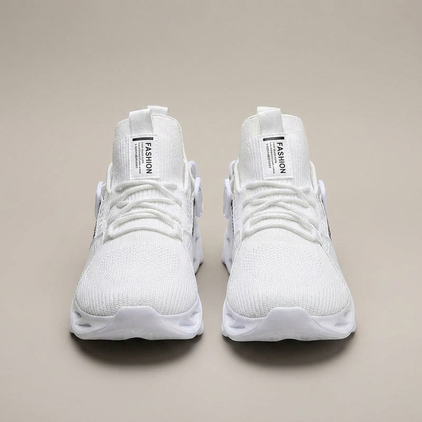 PLUXSTYLE::numise::mens-blade-sole-chunky-sneakers::pack-white