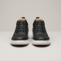 PLUXSTYLE::numise::mens-platform-mid-top-sneakers::pack-black