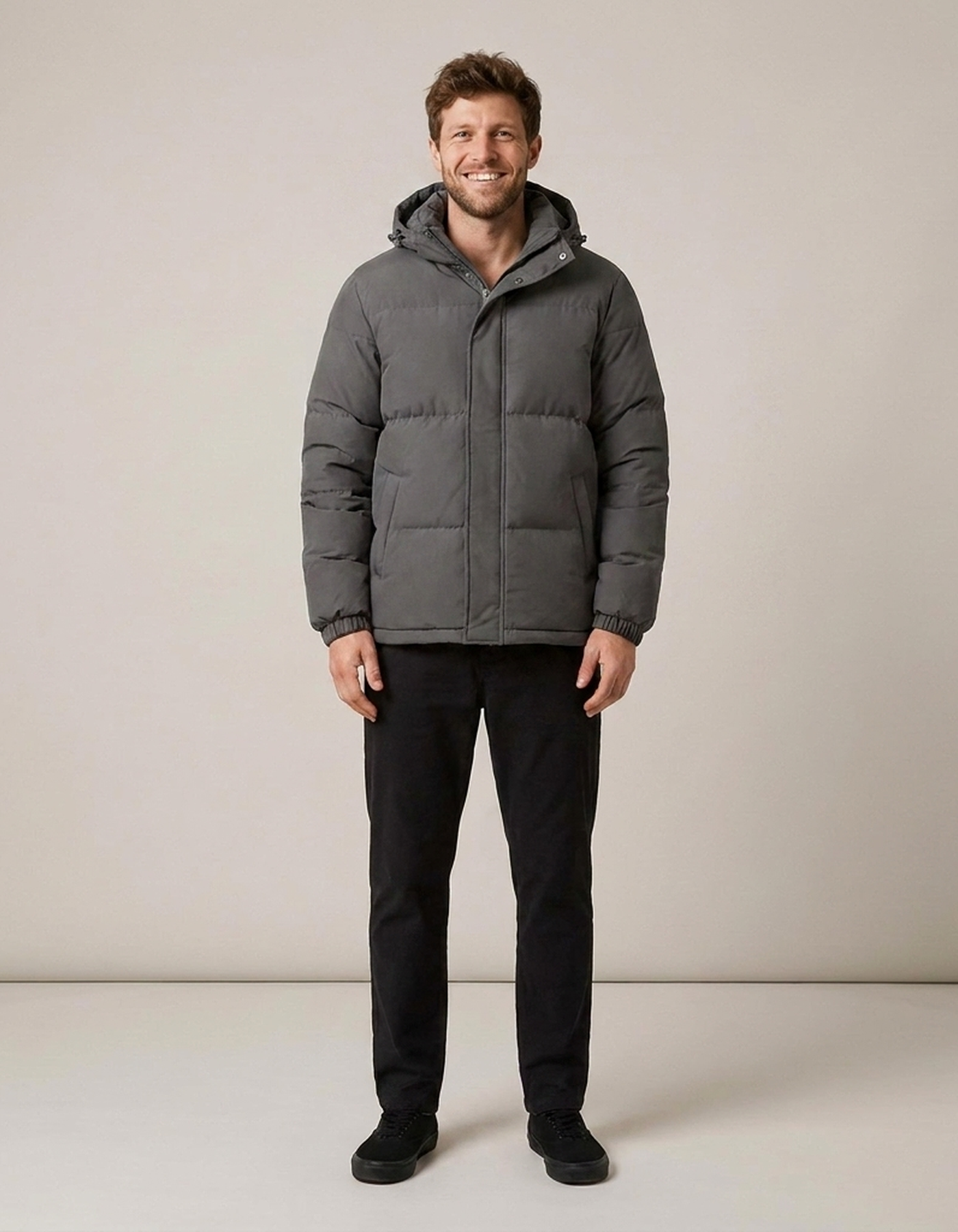 PLUXSTYLE::numise::mens-classic-hooded-parka::front