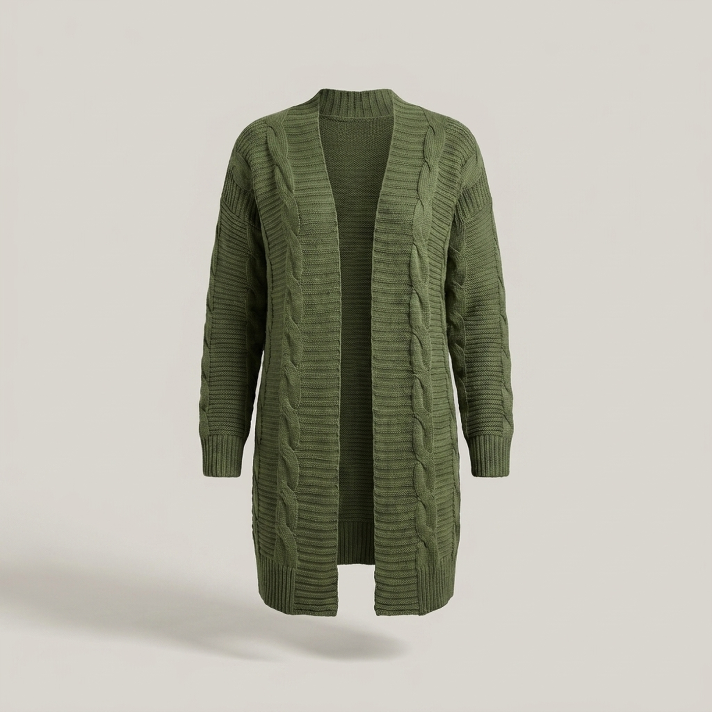 PLUXSTYLE::numise::womens-longline-cardigan-1::pack-green