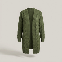 PLUXSTYLE::numise::womens-longline-cardigan-1::pack-green