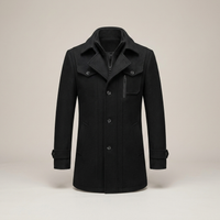 PLUXSTYLE::numise::mens-double-layer-tailored-parka::pack-black