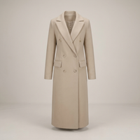 PLUXSTYLE::numise::double-breasted-tailored-parka::pack-beige